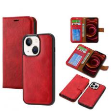 A-One Brand - iPhone 15 Plånboksfodral 2-in-1 Detachable - Röd