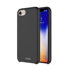 SiGN - SiGN iPhone 7/8/SE (2020/2022) Skal Liquid Silicone - Svart