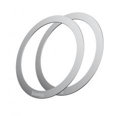 BASEUS - Baseus Halo MagSafe Magnetic Ring 2 Pcs - Silver