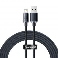 BASEUS - BASEUS kabel USB Crystal Shine till Lightning 2,4A 2m svart