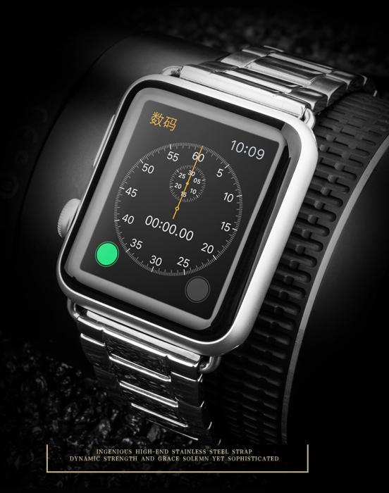 A-One Brand - Smondor Rostfritt Stl Watchband till Apple Watch 42mm - Guld