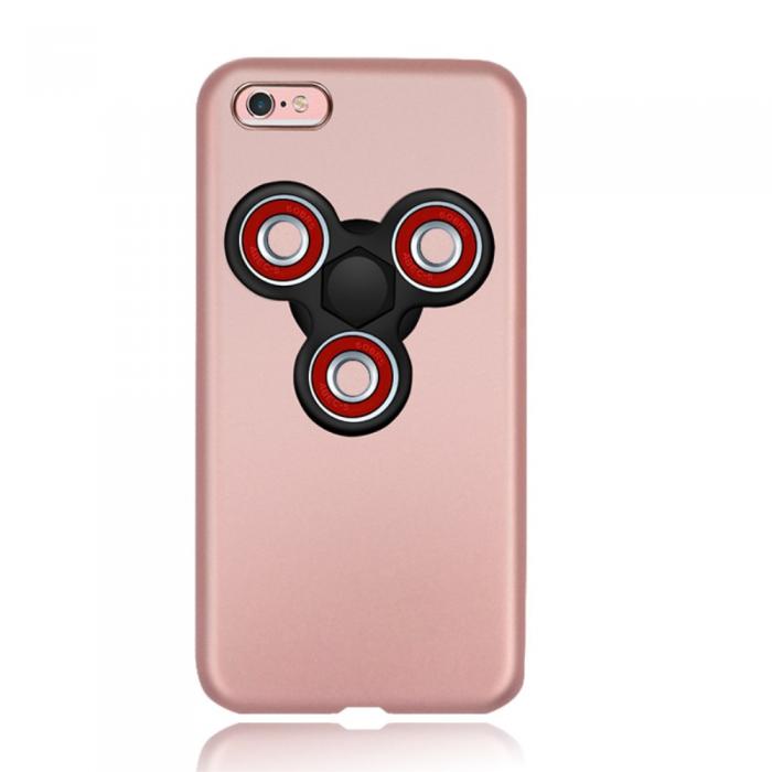 Fidget Spinner - EDC Tri Fidget Spinner Skal till iPhone 6 (S) - Rose Gold