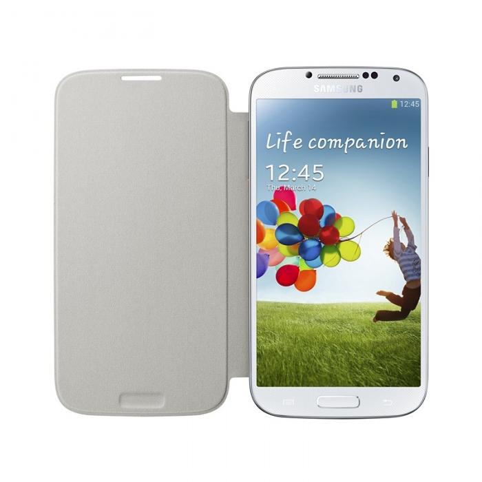 UTGATT4 - Genuine Flip Cover Samsung Galaxy S4 (Vit)