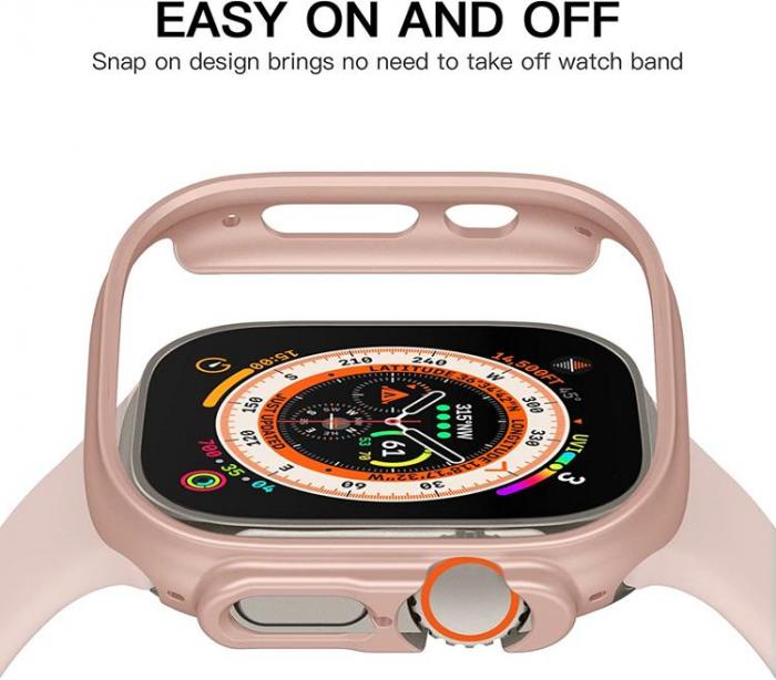 A-One Brand - Apple Watch Ultra (49mm) Skal Rubberized PC - Metallic Grn