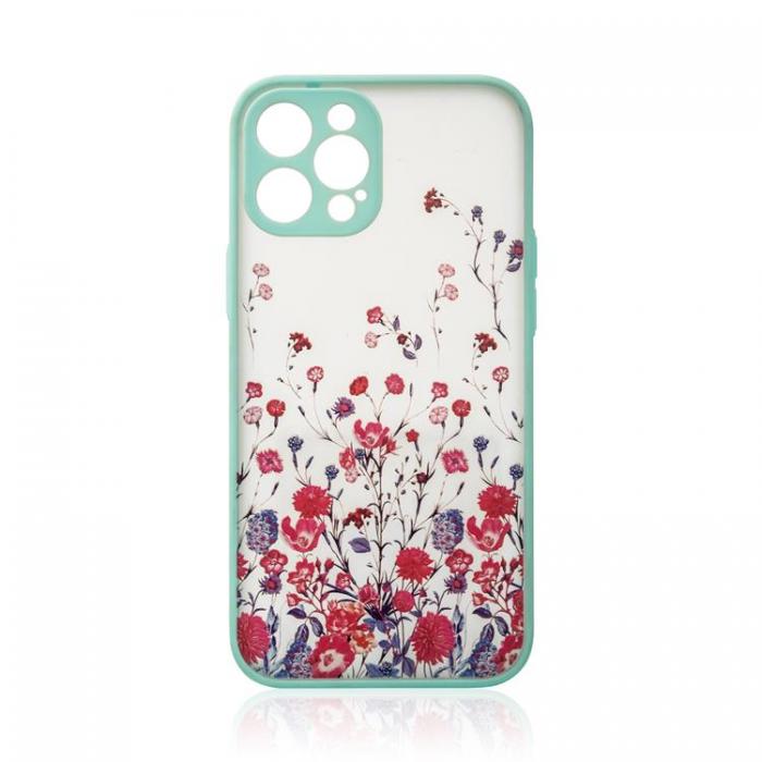 OEM - iPhone 13 Pro Max Skal Design Floral - Bl