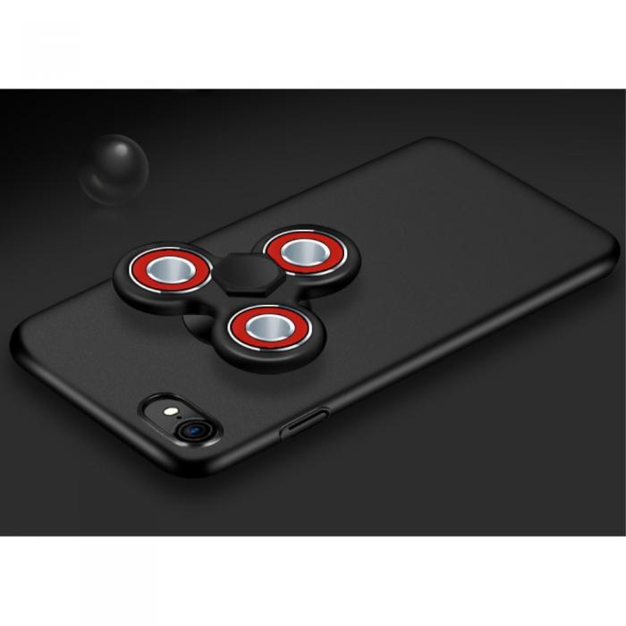 UTGATT4 - EDC Tri Fidget Spinner Skal till iPhone 7 Plus - Svart