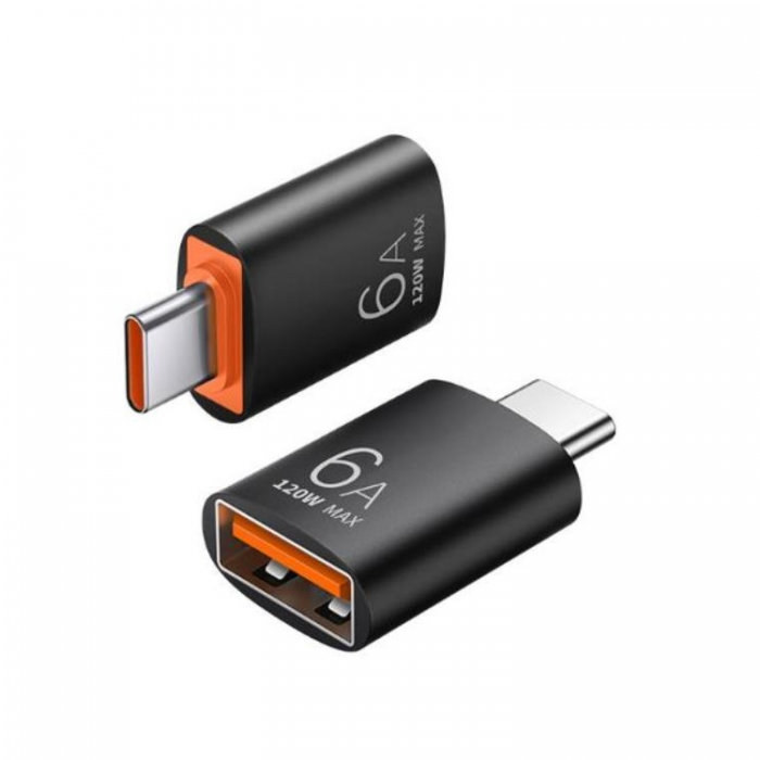 A-One Brand - Typ-C Hane till USB-A Hon Adapter - Svart