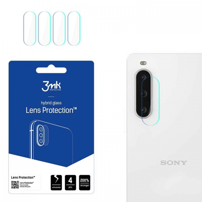 3MK - 3MK Sony Xperia 10 V Kameralinsskydd i Hrdat Glas Protection