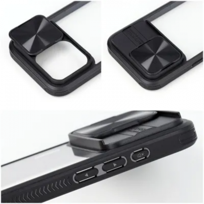 A-One Brand - iPhone 12 Pro Max Mobilskal Slider - Svart