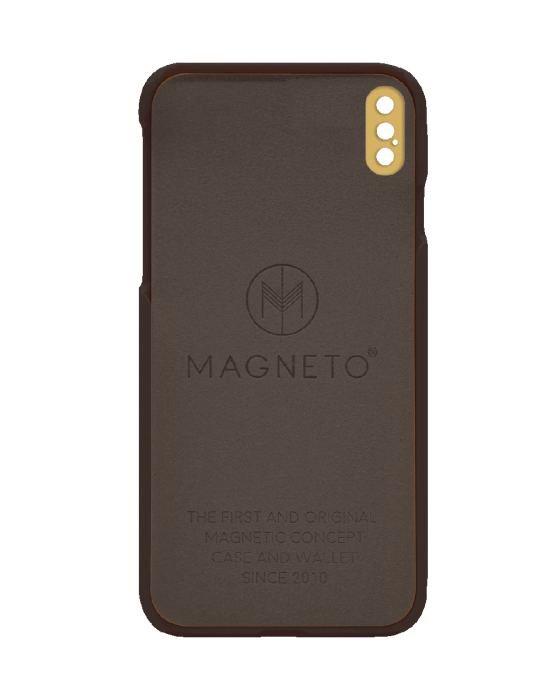 Marvlle - Marvlle iPhone XS MAX Magnetiskt Skal Oak Brown