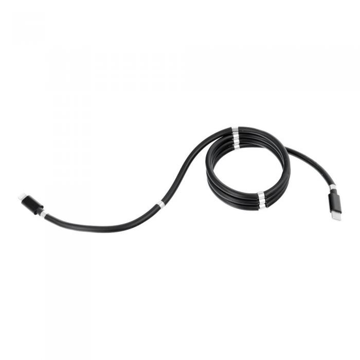 OEM - Kabel USB-C fr Lightning PD18W magnetisk 3A svart 1m