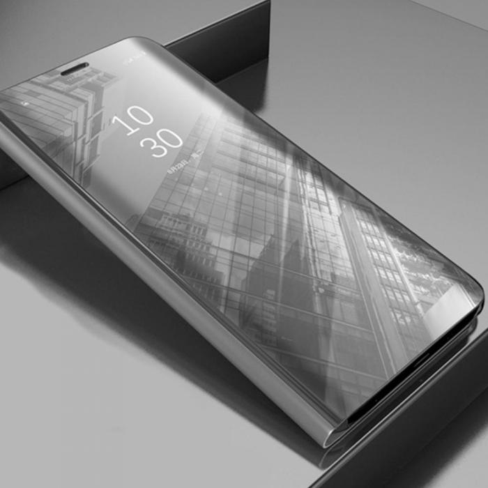 OEM - Smart Clear View Fodral fr Samsung Galaxy A55 5G, silver