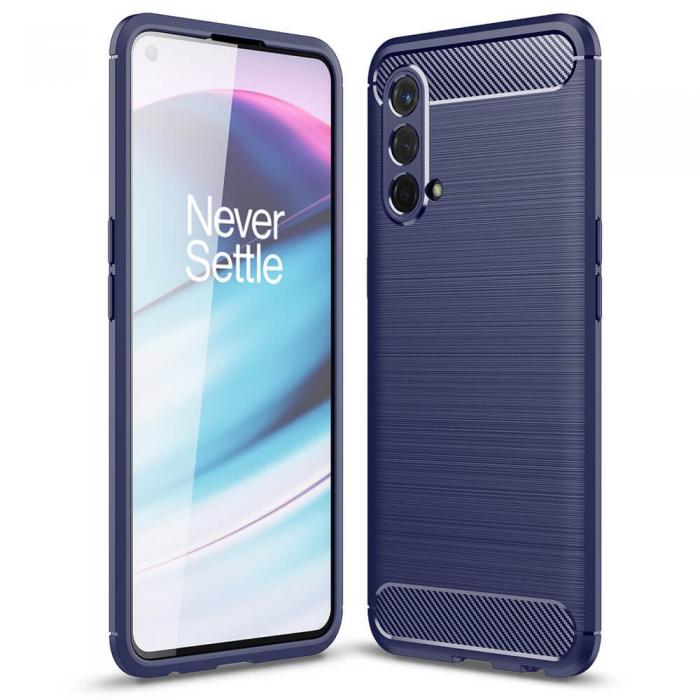 A-One Brand - Carbon Brushed Skal till Oneplus Nord CE 5G - Bl