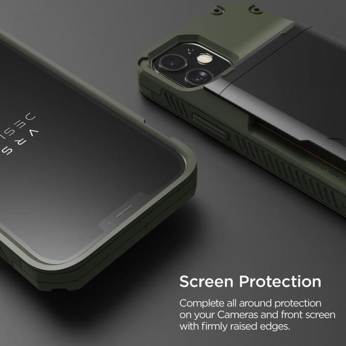 UTGATT4 - VRS DESIGN | Damda Glide Pro Skal iPhone 12 & 12 Pro - Grn