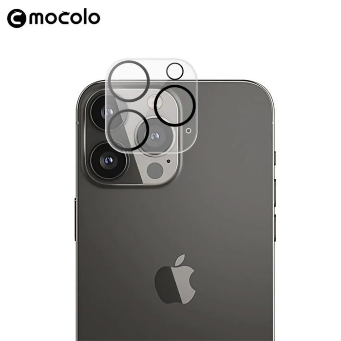 Mocolo - Mocolo iPhone 15 Pro Max/15 Pro Kameralinsskydd i Hrdat Glas