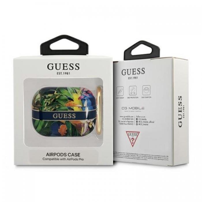 Guess - Guess AirPods Pro Skal Flower Strap Collection - Bl