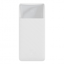 BASEUS - Baseus Pwerbank 20000 mAh 15W Bipow + Micro-USB Kabel - Vit