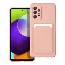 Forcell - Galaxy A52s/A52 5G/A52 4G Skal Forcell Korthållare - Rosa