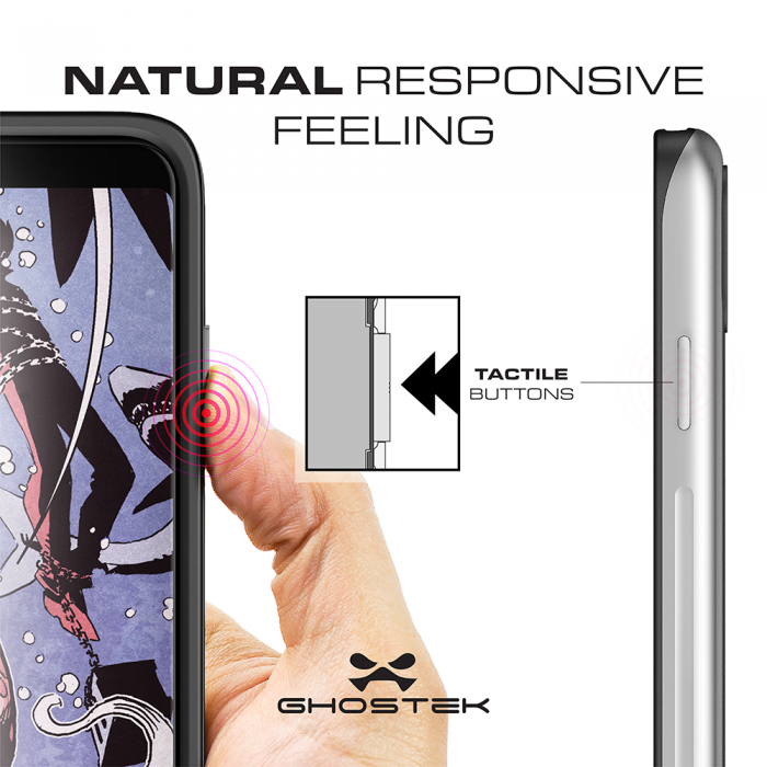 UTGATT5 - Ghostek Atomic Slim Skal till Samsung Galaxy Note 8 - Silver