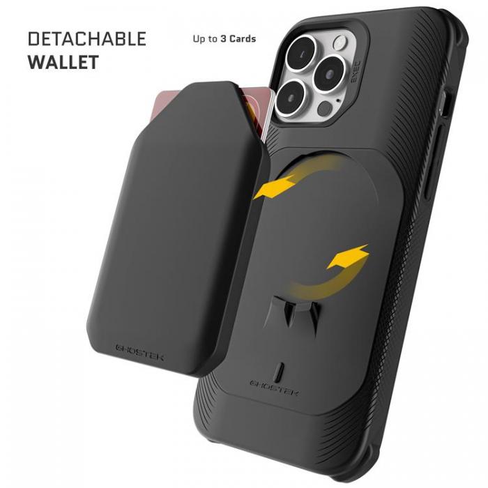 UTGATT1 - Ghostek Exec 5 Magnetic Wallet MagSafe Skal iPhone 13 Pro - Svart