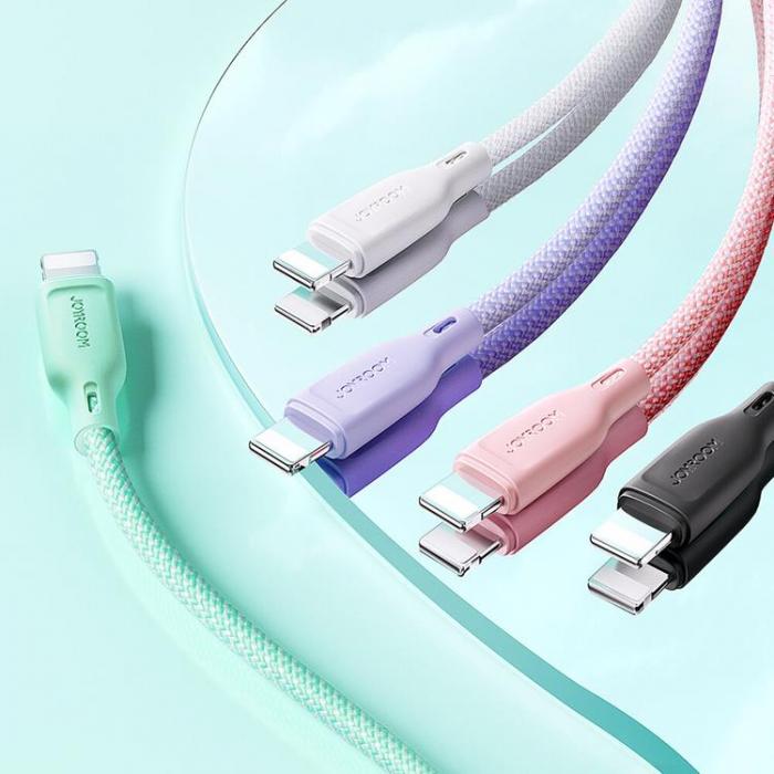 Joyroom - Joyroom USB-A - Lightning Kabel Multi-Color 3A 1m - Rosa