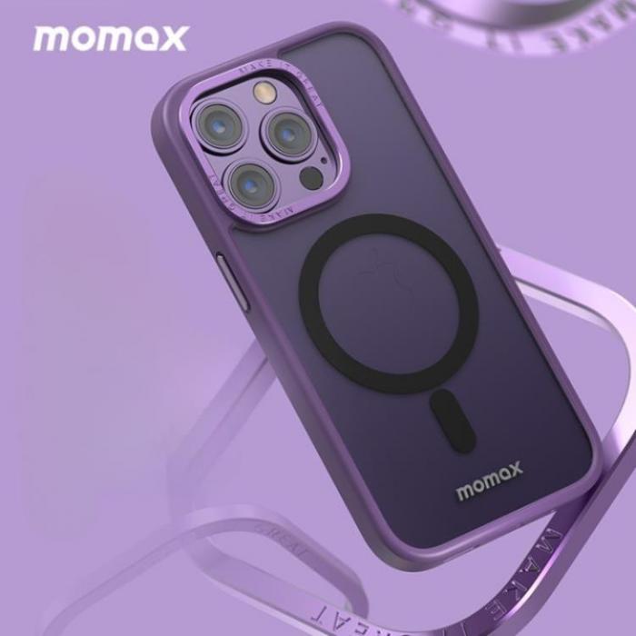 MOMAX - MOMAX iPhone 14 Pro Max Skal Magsafe - Lila
