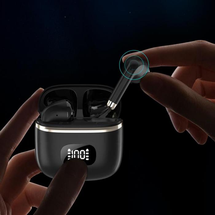 Dudao - Dudao TWS In-Ear 5.3 Bluetooth Trdls Hrlurar - Svart