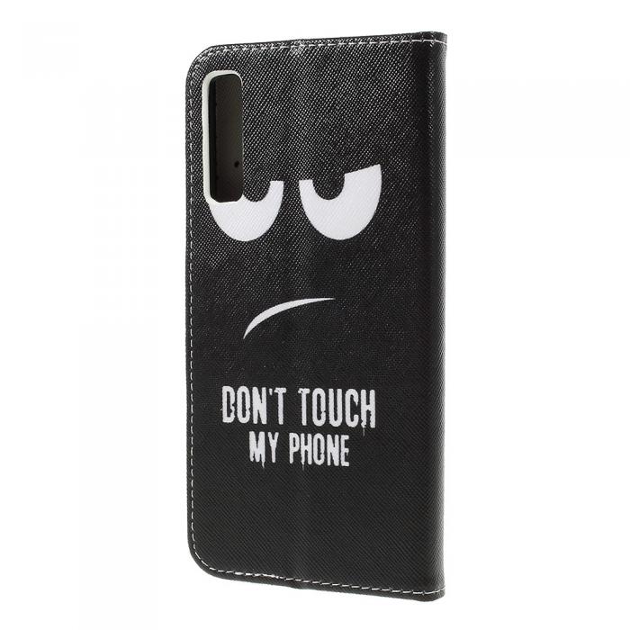 UTGATT1 - Plnboksfodral fr Samsung Galaxy A7 2018 - Don't Touch My Phone