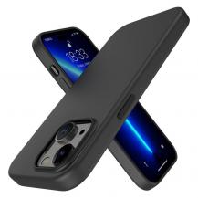 A-One Brand - iPhone 14 Skal Liquid Silicone - Svart