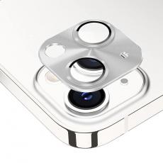 HAT PRINCE - ENKAY iPhone 14/14 Plus Kameralinsskydd i Härdat glas - Silver