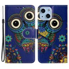 A-One Brand - iPhone 14 Plånboksfodral Folio Flip - Owl