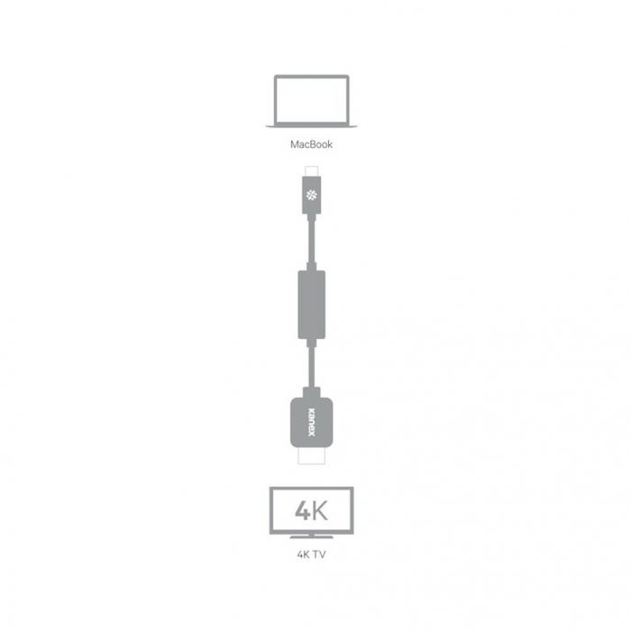 UTGATT4 - Kanex USB-C till HDMI-kabel med std fr 4K