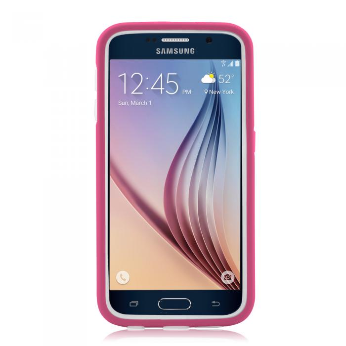 UTGATT5 - Naztech Vertex 3-Layer Skal till Samsung Galaxy S6 + Skrmskydd (Rosa)