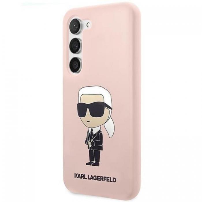 KARL LAGERFELD - Karl Lagerfeld Galaxy S23 Plus Mobilskal Silikon Ikonik - Rosa