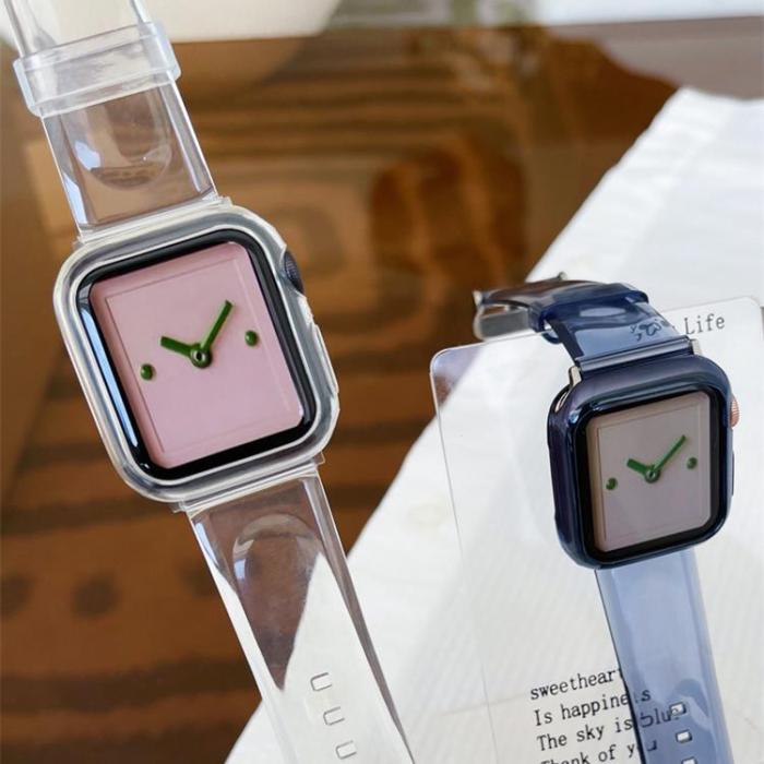A-One Brand - Apple Watch (45mm) Series 9 Silikon Armband Sport - Grn