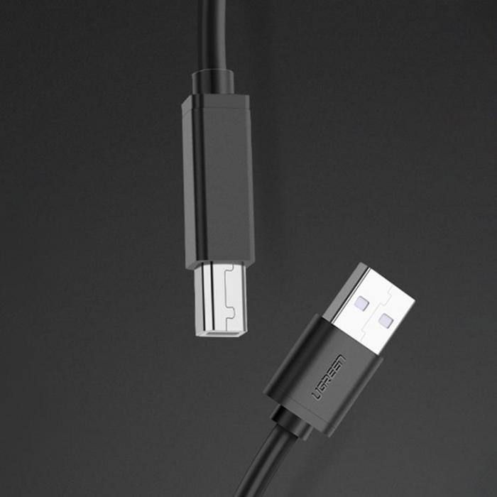 Ugreen - UGreen USB-A Till USB-A Printer Kabel 15m - Svart