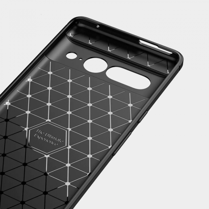 A-One Brand - Google Pixel 7 Pro Skal Carbon Fiber Texture - Svart