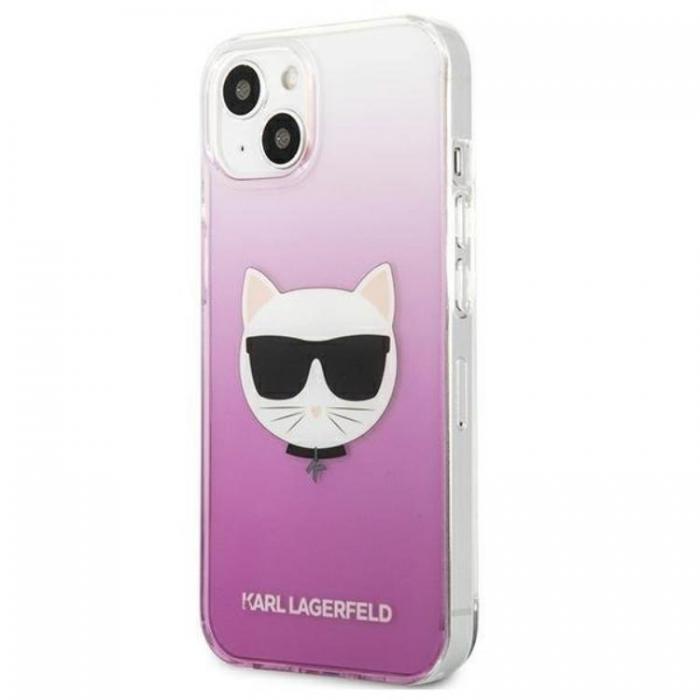 KARL LAGERFELD - Karl Lagerfeld iPhone 13 mini Skal Choupette Head - Rosa