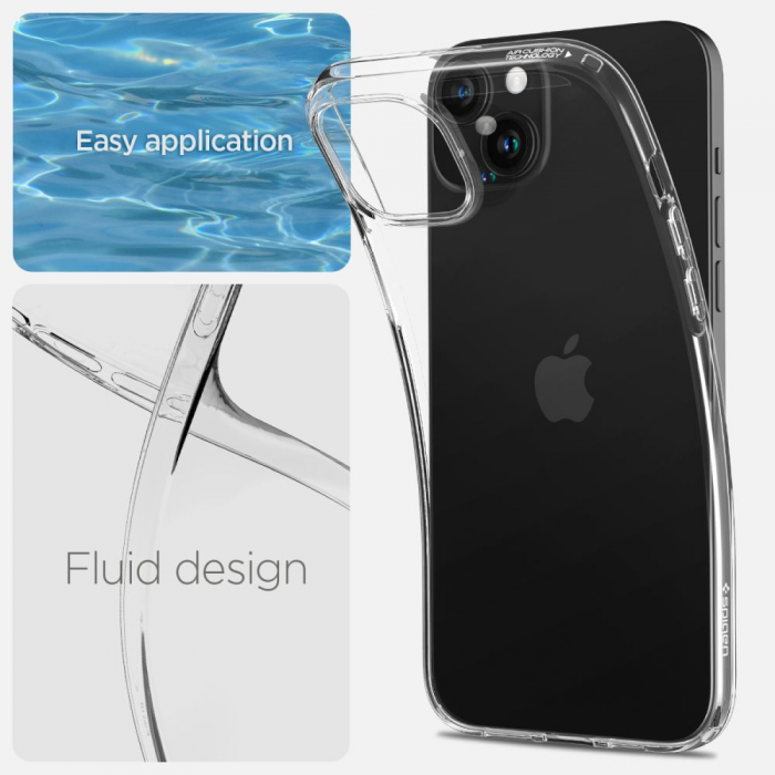 Spigen - Spigen iPhone 15 Mobilskal Liquid Crystal - Clear