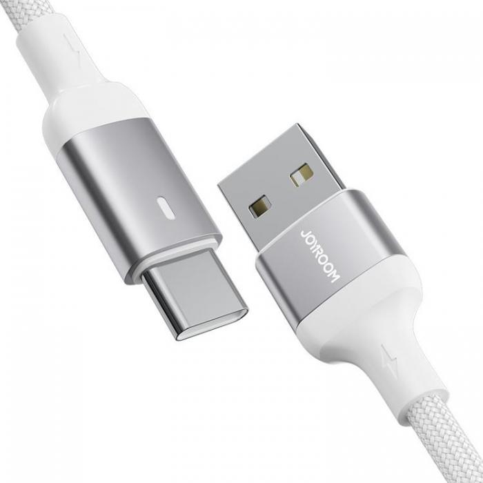 Joyroom - Joyroom Fast USB-A till USB-C Kabel 2 m - Vit