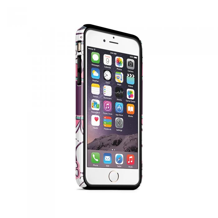 UTGATT5 - Tough mobilskal till Apple iPhone 6(S) Plus - Glad ddskalle - Rosa