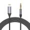 Tech-Protect - Tech-Protect Lightning To Aux Mini (3.5mm) Kabel 100 cm Svart
