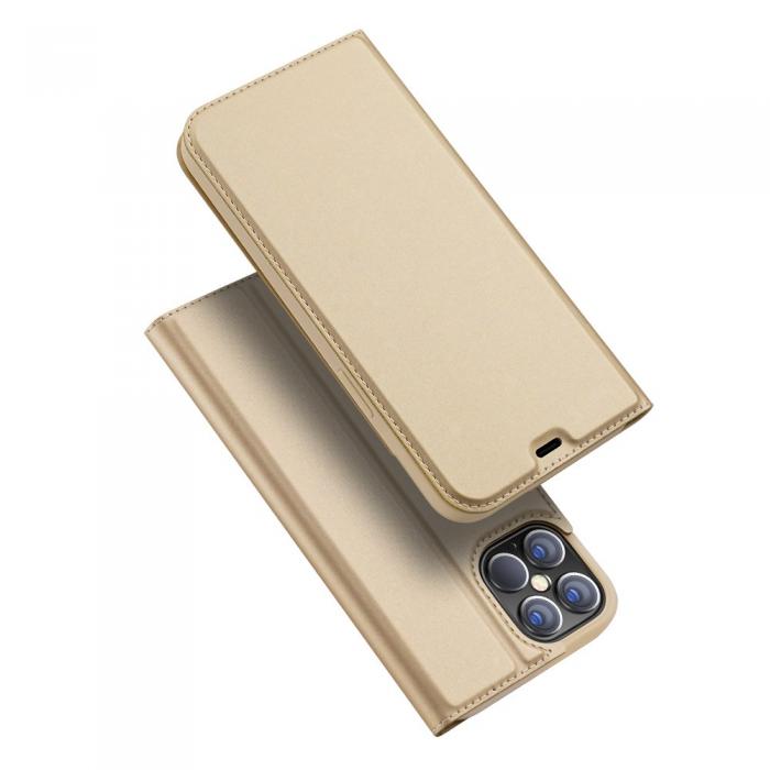 Dux Ducis - Dux Ducis PU Lder Plnboksfodral iPhone 12 Pro Max - Gold