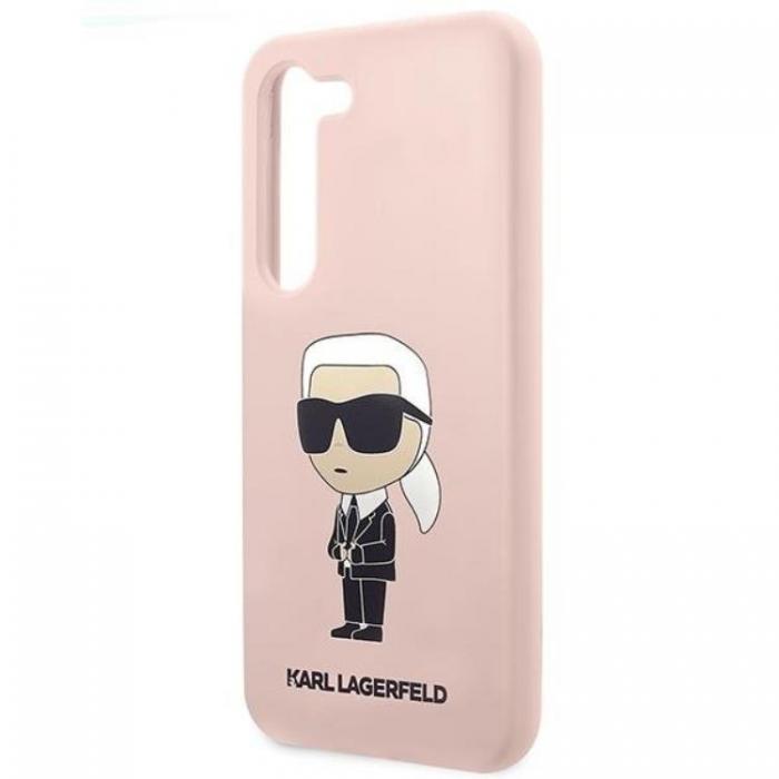 KARL LAGERFELD - Karl Lagerfeld Galaxy S23 Plus Mobilskal Silikon Ikonik - Rosa