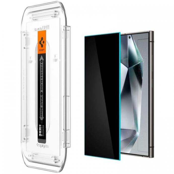 Spigen - Spigen 2-Pack Galaxy S24 Ultra Hrdat Glas Skrmskydd Privacy