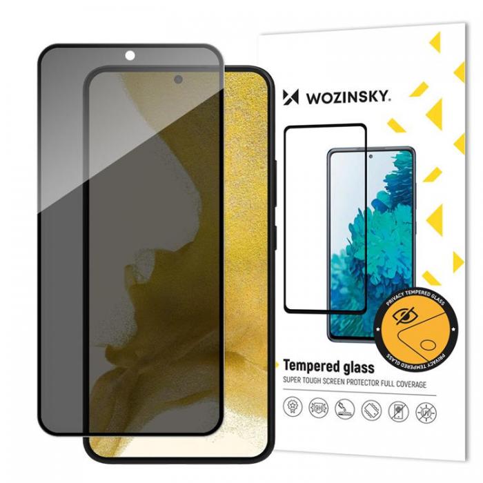 Wozinsky - Wozinsky Galaxy S23 Hrdat Glas Skrmskydd Anti Spy Privacy