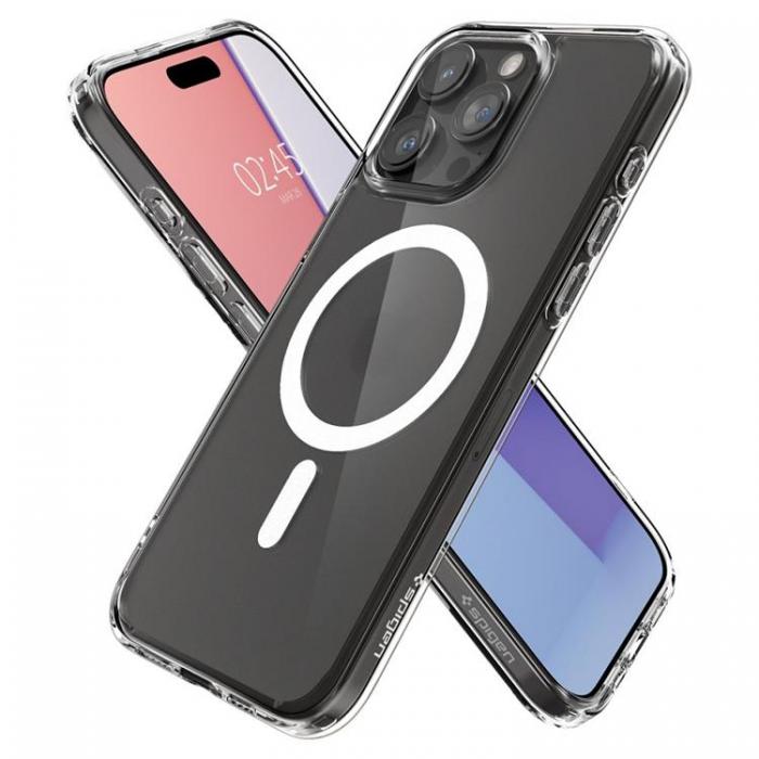 Spigen - Spigen iPhone 15 Pro Max Mobilskal Magsafe Ultra Hybrid - Clear