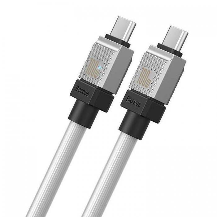 BASEUS - Baseus Kabel USB-C Till USB-C 2m - Vit