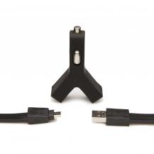 TYLT&#8233;Tylt Y-Charge Billaddare med micro USB-kabel - 2 USB portar&#8233;