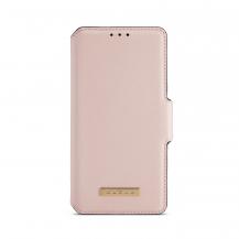 A-One Brand - Muxma Saffiano Plånboksfodral till Apple iPhone 12 & 12 Pro - Rosa